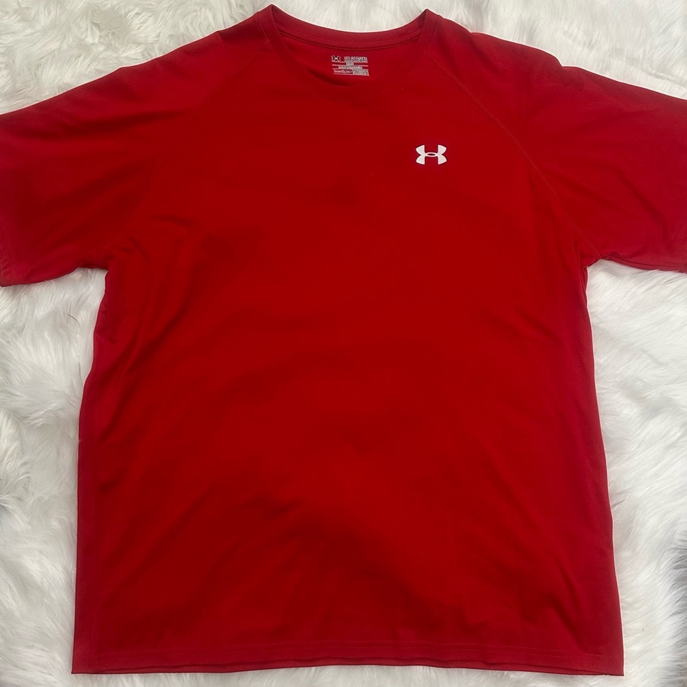 Under Armour Men's Vibrant Red Short Sleeve Tee